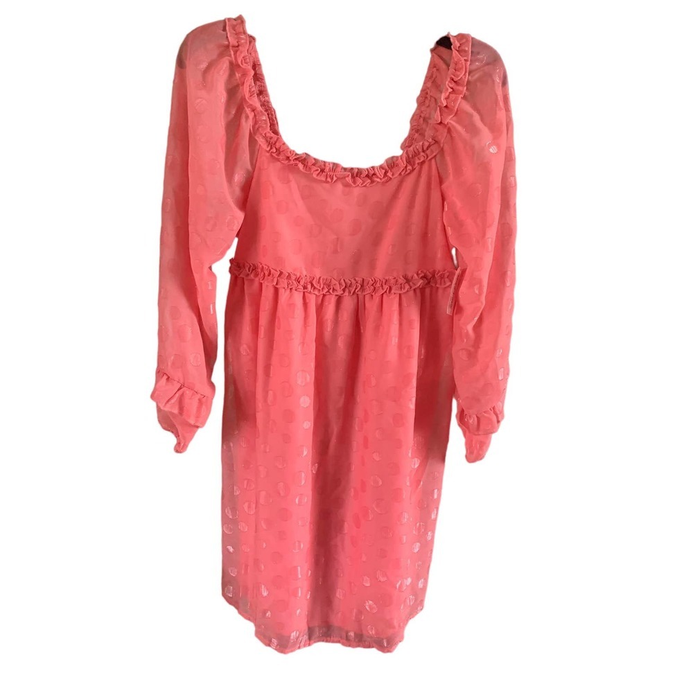 New Girls Poppies and Roses Medium Pink Dress